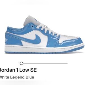 Nike Blue and White Air Jordans Shoes